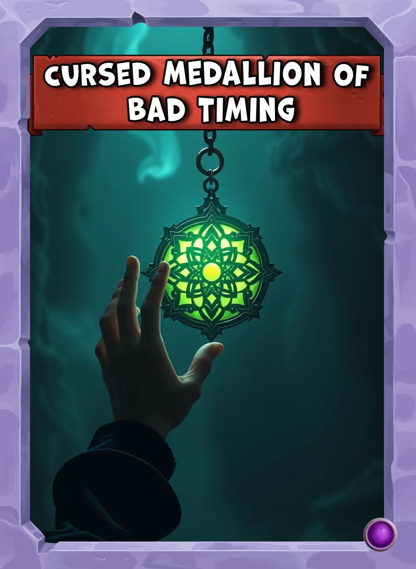 The Cursed Medallion of Bad Timing